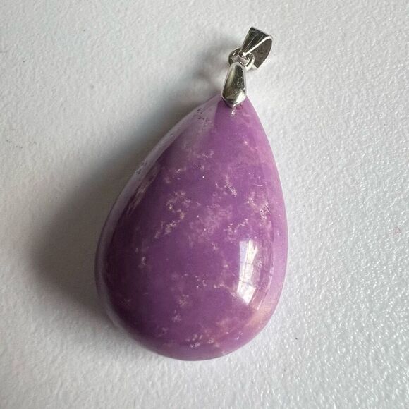 Phosphosiderite Crystal Pendant Silver 925 (#3) - Picture 3 of 9